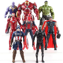 Avengers 8pcs Set Action Figure 18cm (Moveable)
