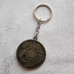 Bullet Bike Spinning Metal keychain Silver