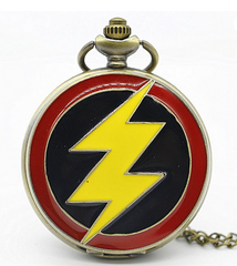 Flash Super Hero Pocket Watch Keychain