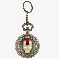 Iron man Pocket Watch Metal Keychain