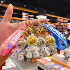 White Astronaut 3D Keychain (12 Pieces in Packet)
