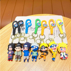 Naruto Anime Rope Strap 3D Keychain (12pcs Packet)