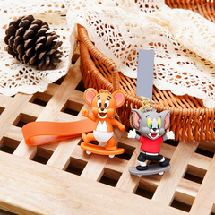 Tom and Jerry Skateboard 3D Keychain (12pcs Packet)