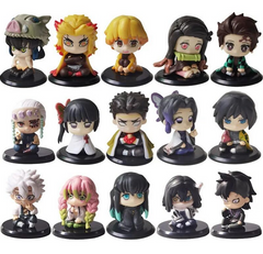 Demon Slayer Anime 15pcs Set Action Figure-6-7cm