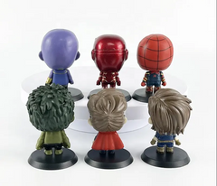 Avengers 6pcs Miniature Action Figure Set 6.5cm