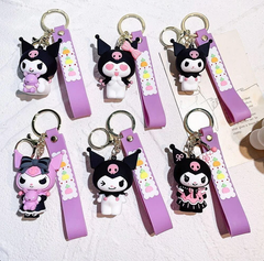 Kuromi Cartoon 3D Keychain (12pcs Packet)