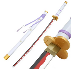 Ame No Habakiri One piece Anime White Enma Wooden Katana 104cm