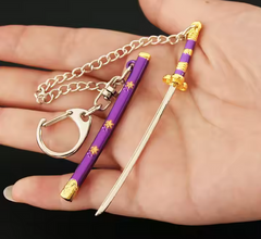 Katana Metal Keychain 9cm Pack of 12