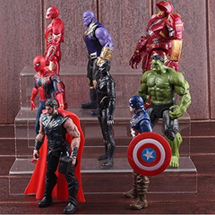 Avengers 8pcs Set Action Figure 18cm (Moveable)