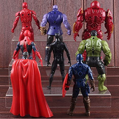 Avengers 8pcs Set Action Figure 18cm (Moveable)