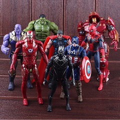 Avengers 8pcs Set Action Figure 18cm (Moveable)