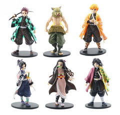 Demon Slayer Anime 6pcs Character Set Action Figure-15cm