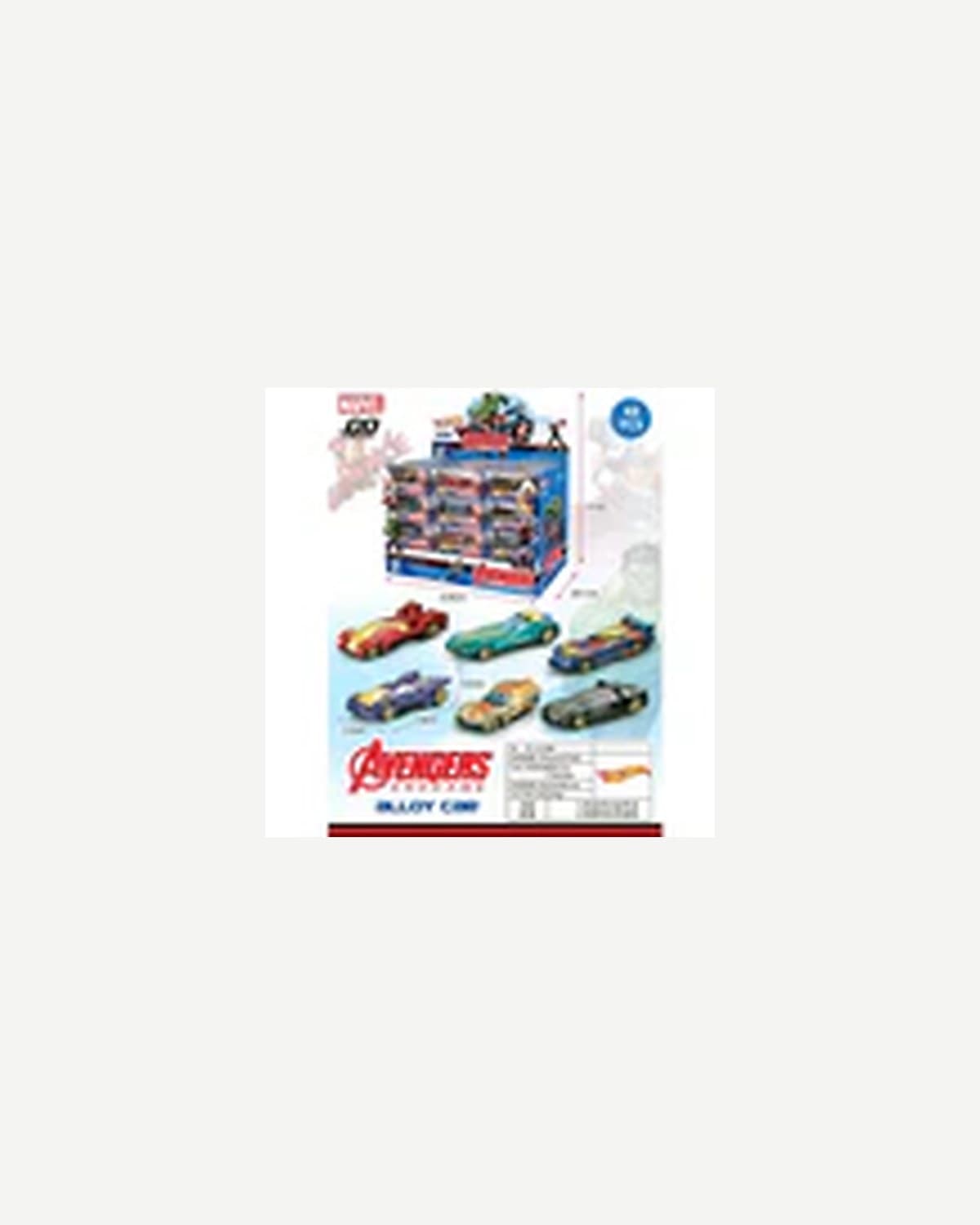 Avengers Cars — 6 pcs