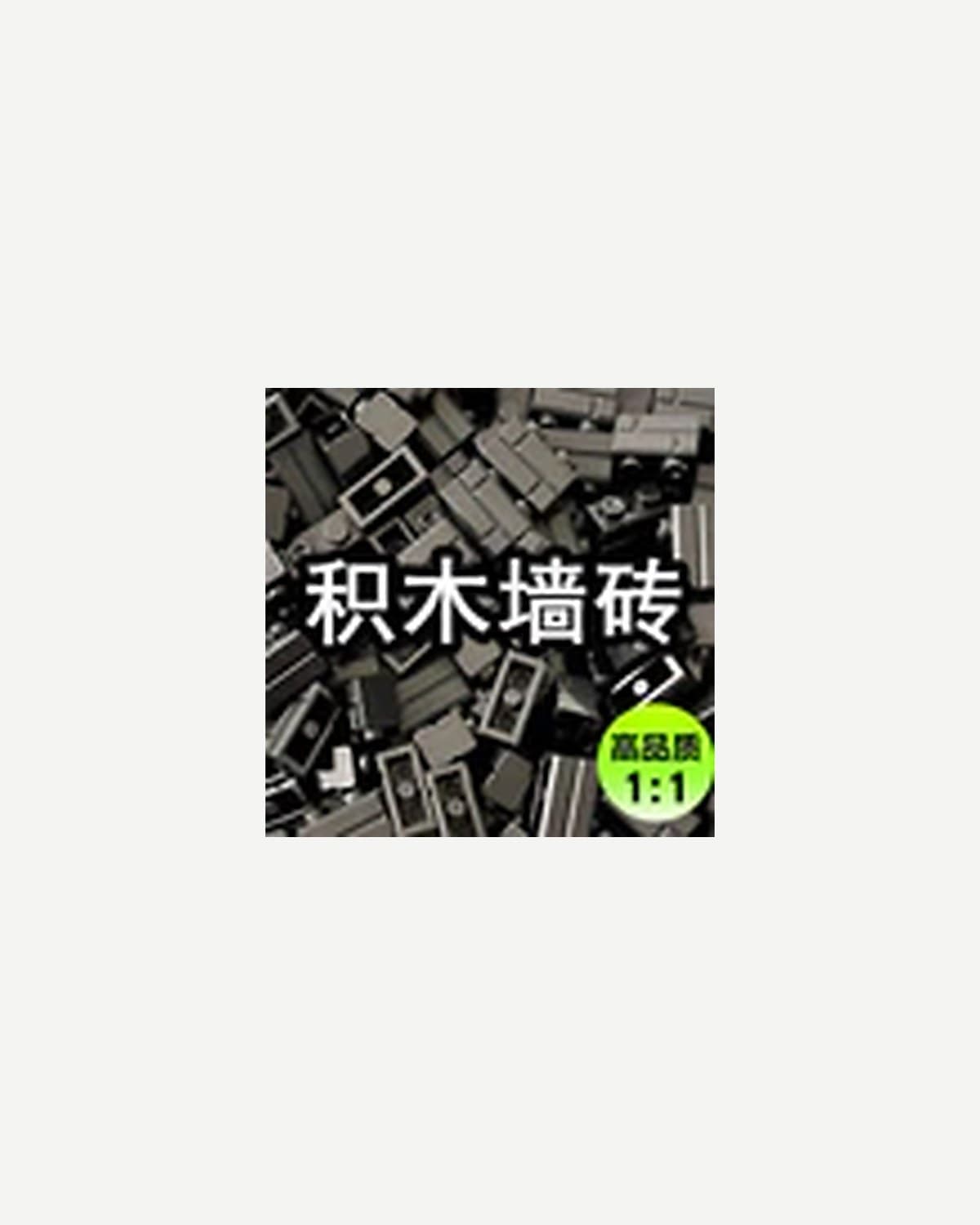 Building Bricks — Black 50 pcs