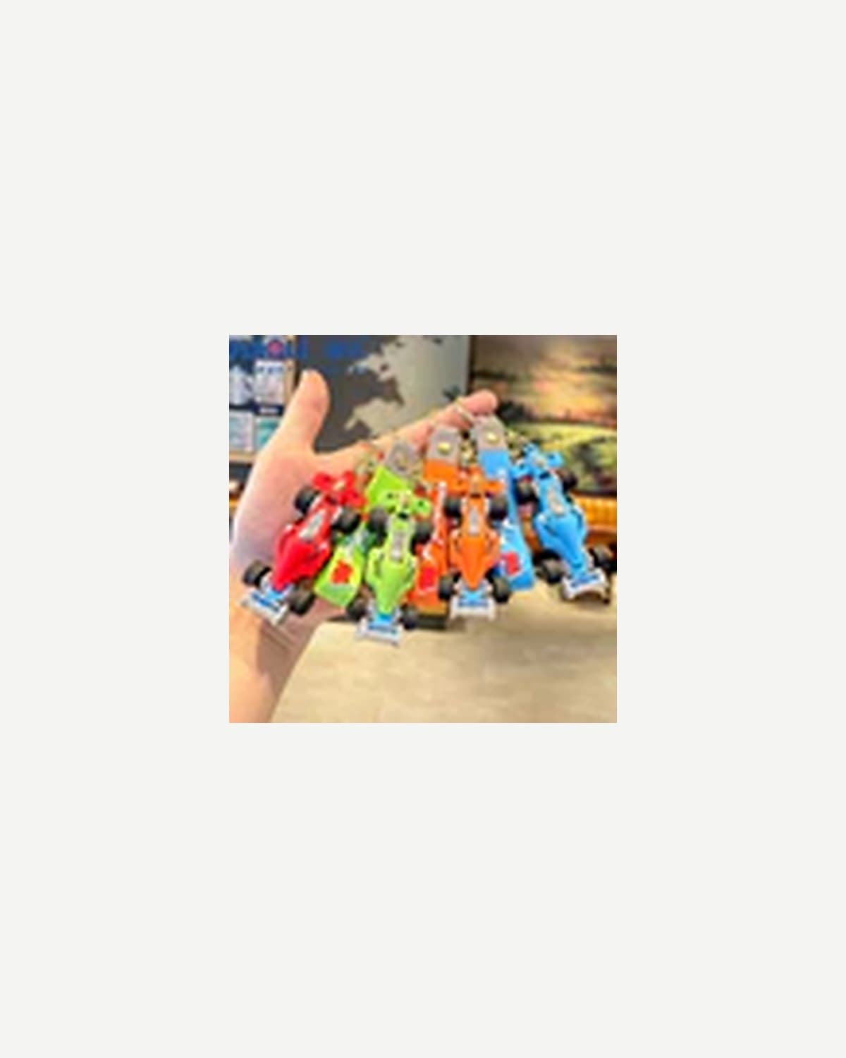 F1 Car Rubber Keychain — Pack of 3