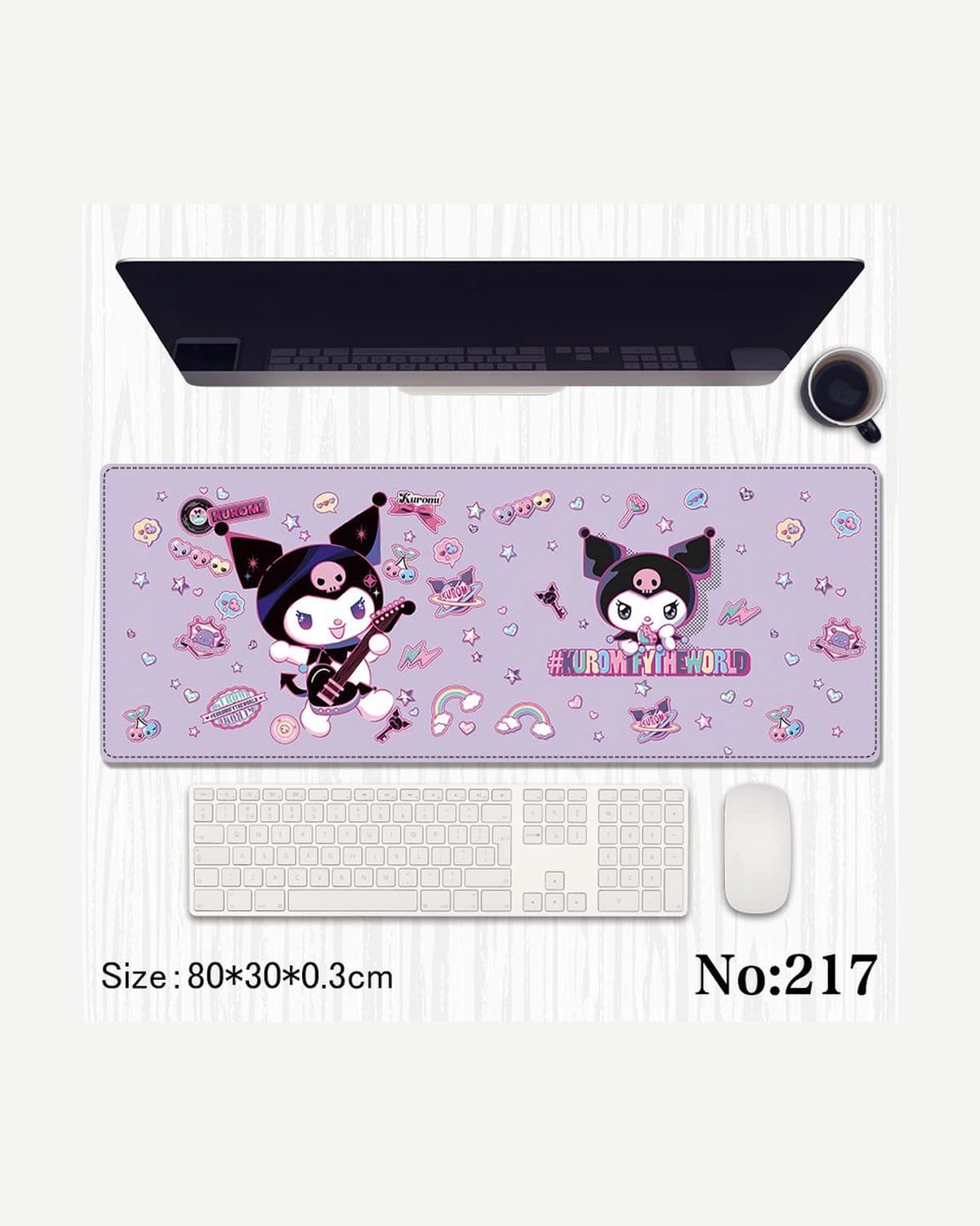 Kuromi Purple Table Mat