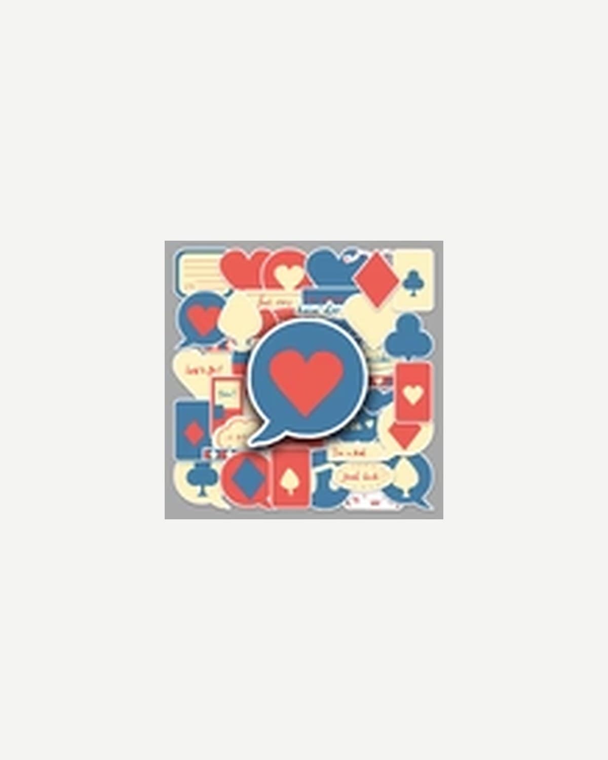 Love Box Stickers — 2 × 50 pcs