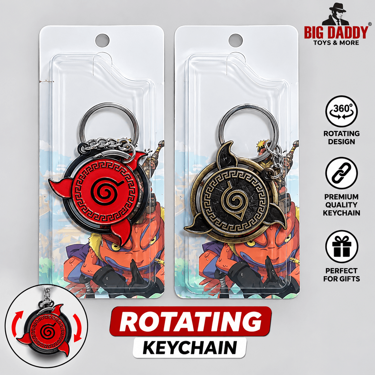 Naruto Logo Mix Changing Keychain