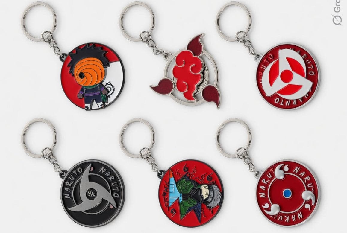 Naruto Rotating Mix Keychain