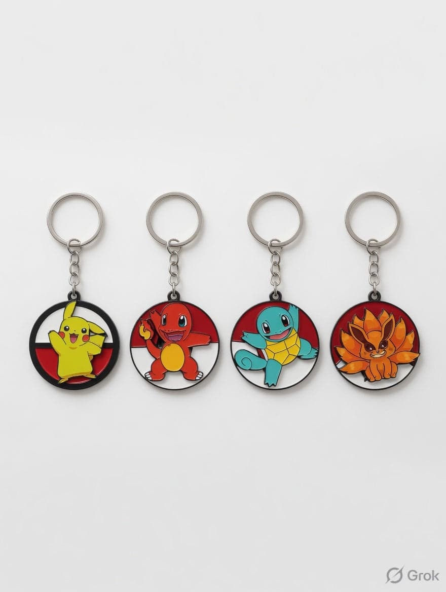 Pokémon Family Rotating Mix Keychain
