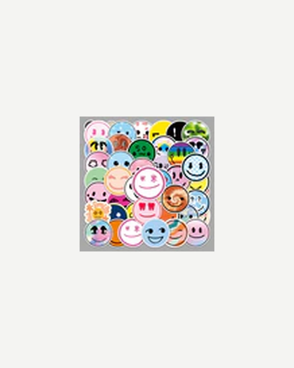 Smiley Stickers — 2 × 50 pcs