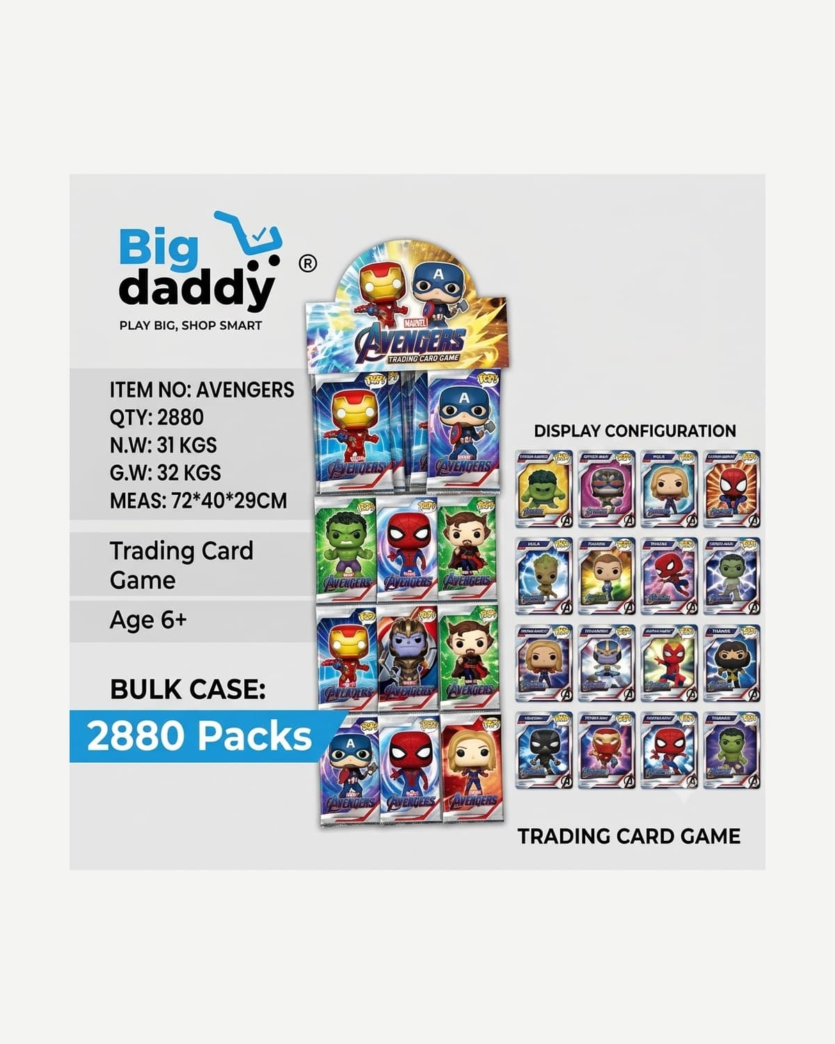 Superhero Pop Hanger Cards — 36 pcs