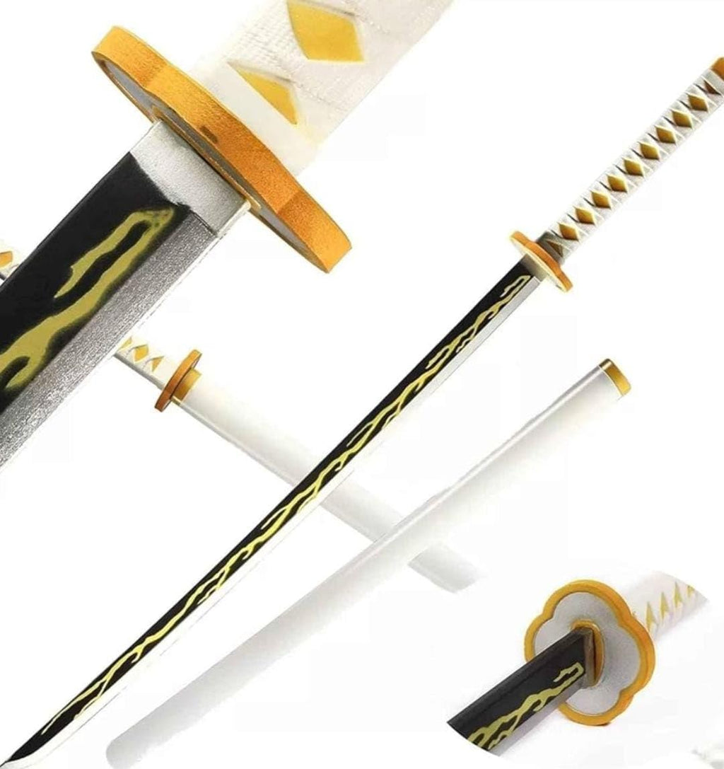 Japanese Katana, Brown and Yellow Wrapped Handle, 104cm