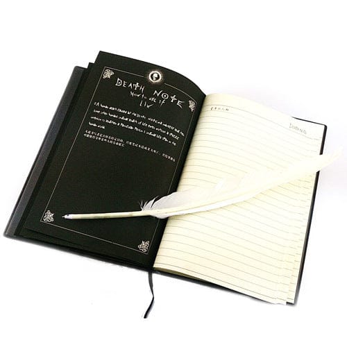 Anibox Death Note Anime Replica Notebook and Feather Pen Set