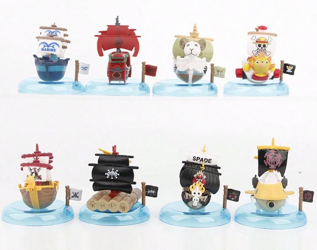 One Piece Anime Ships Set Action Figure 8pcs