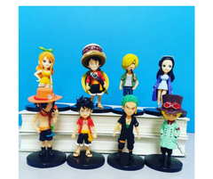 One Piece Anime 8pcs Set Action Figure-7cm