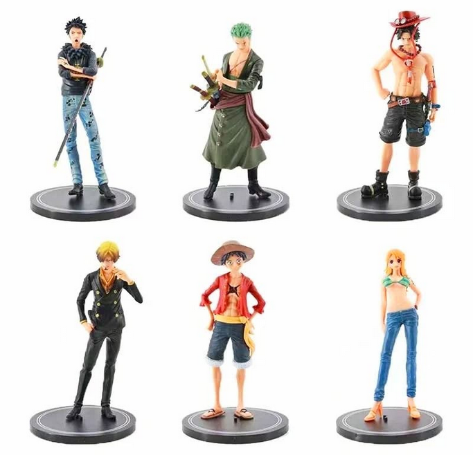 One Piece Anime 6pcs Set Action Figure- 18cm