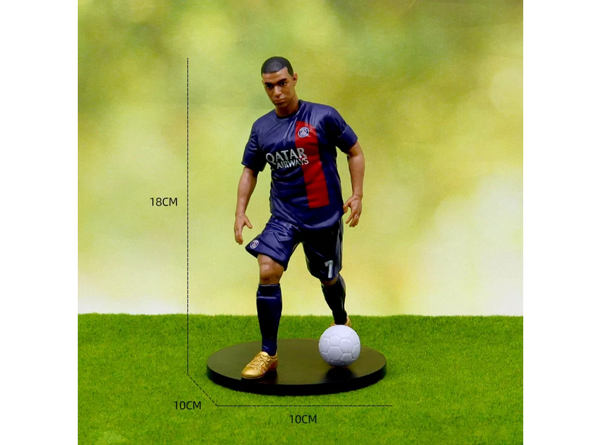 Mbappe Footballer Blue & Red Jersey Action Figure- 18cm