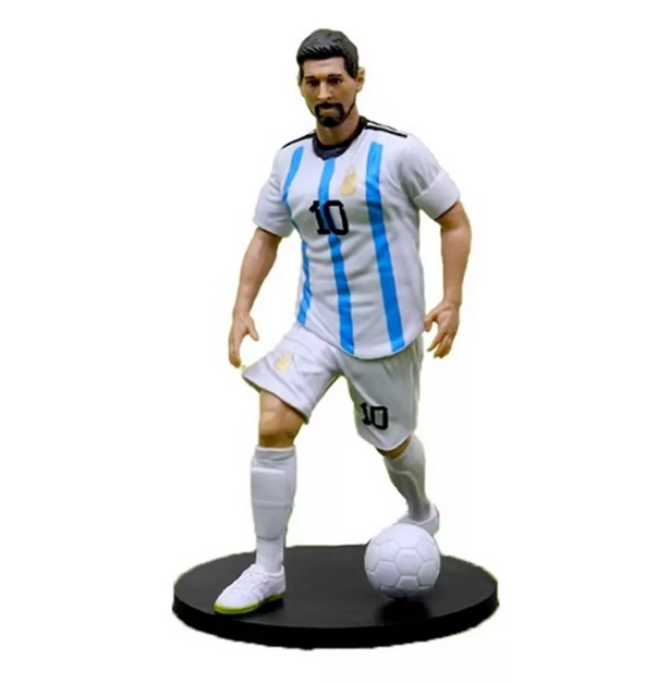 Messi Footballer White Jersey Action Figure- 18cm