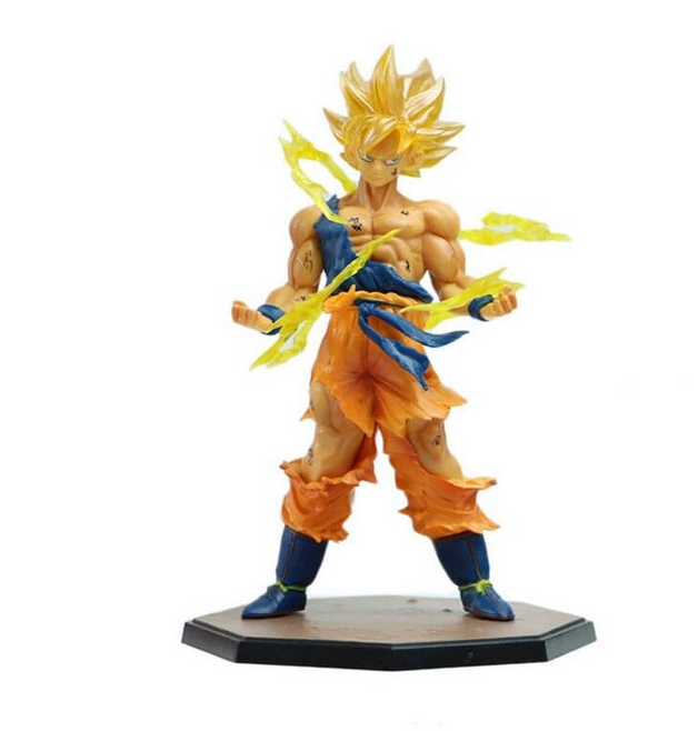 Goku Standing With Flame Dragon Ball Anime Action Figure- 18cm