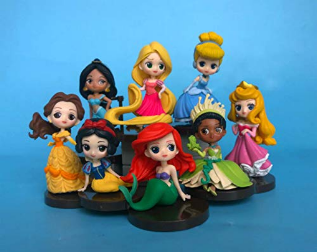  Princess 8Pcs Set Action Figure- 10cm