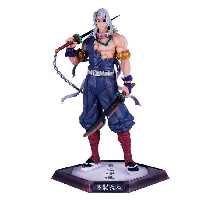 Hashira Tengen Uzui Demon Slayer Anime Action Figure 30cm