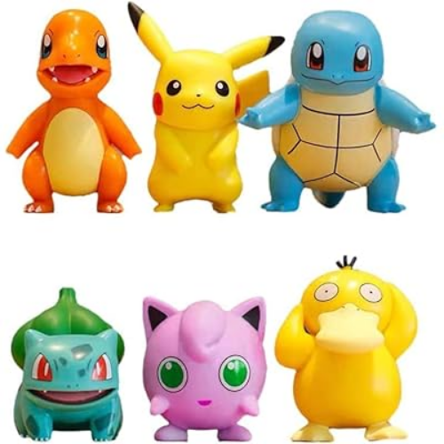 Pokemon 6 Character Set Action Figure-6-8cm