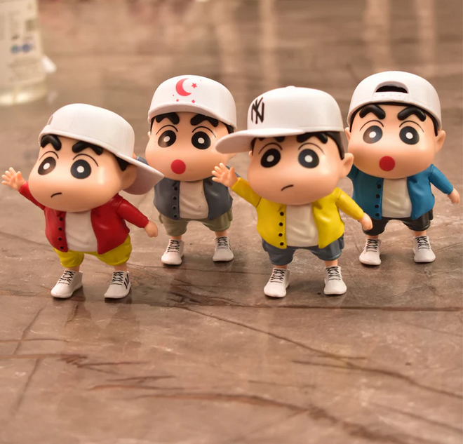 Shinchan 4pcs Miniature Figures Set 10cm