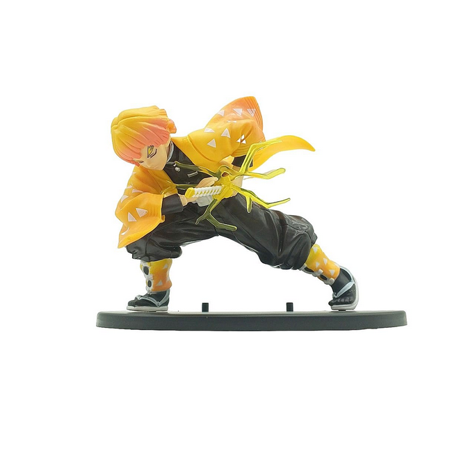  Zenitsu Agatsuma Demon Slayer Anime Action Figure 13cm