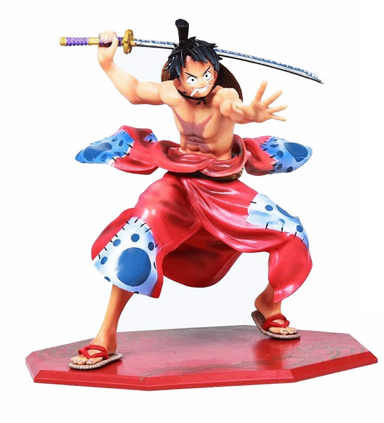  Luffy One Piece Anime Action Figure With Sword 17cm