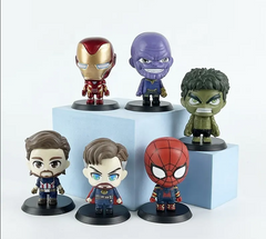 Avengers 6pcs Miniature Action Figure Set 6.5cm