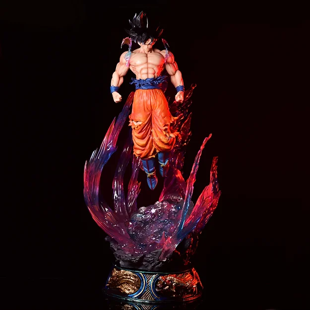 Goku Super Saiyan Dragon Ball Anime Action Figure 53cm (Extra Head Attachments)