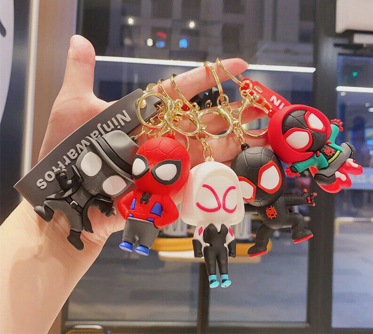 Spiderman Set 3D Keychain (12 Pieces in Packet)