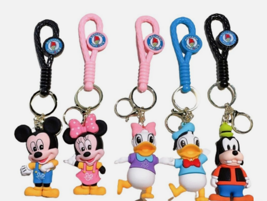 Mickey Minnie 3D Keychain (12 Pcs Packet)