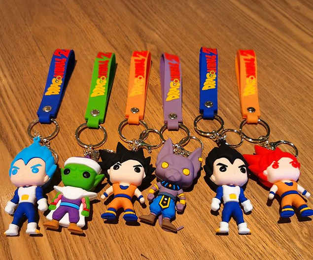 Dragon Ball Anime Character 3D Keychain (12pcs Packet)