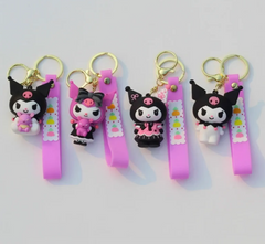 Kuromi Cartoon 3D Keychain (12pcs Packet)