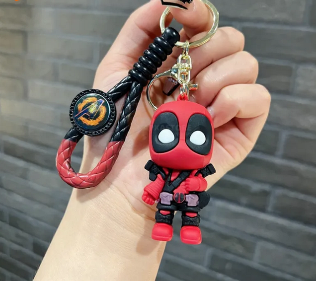 Deadpool Marvel Rope 3D Keychain (12pcs Packet)