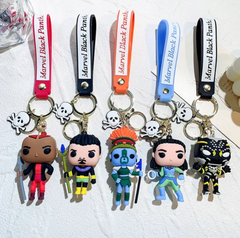 Black Panther 7 Design Set 3D Keychain (12 Pieces in Packet)