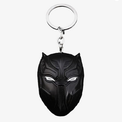 Black Panther Face Metal keychain