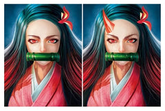 Nezuko Demon Slayer Anime 3D Poster (Pack Of 5)